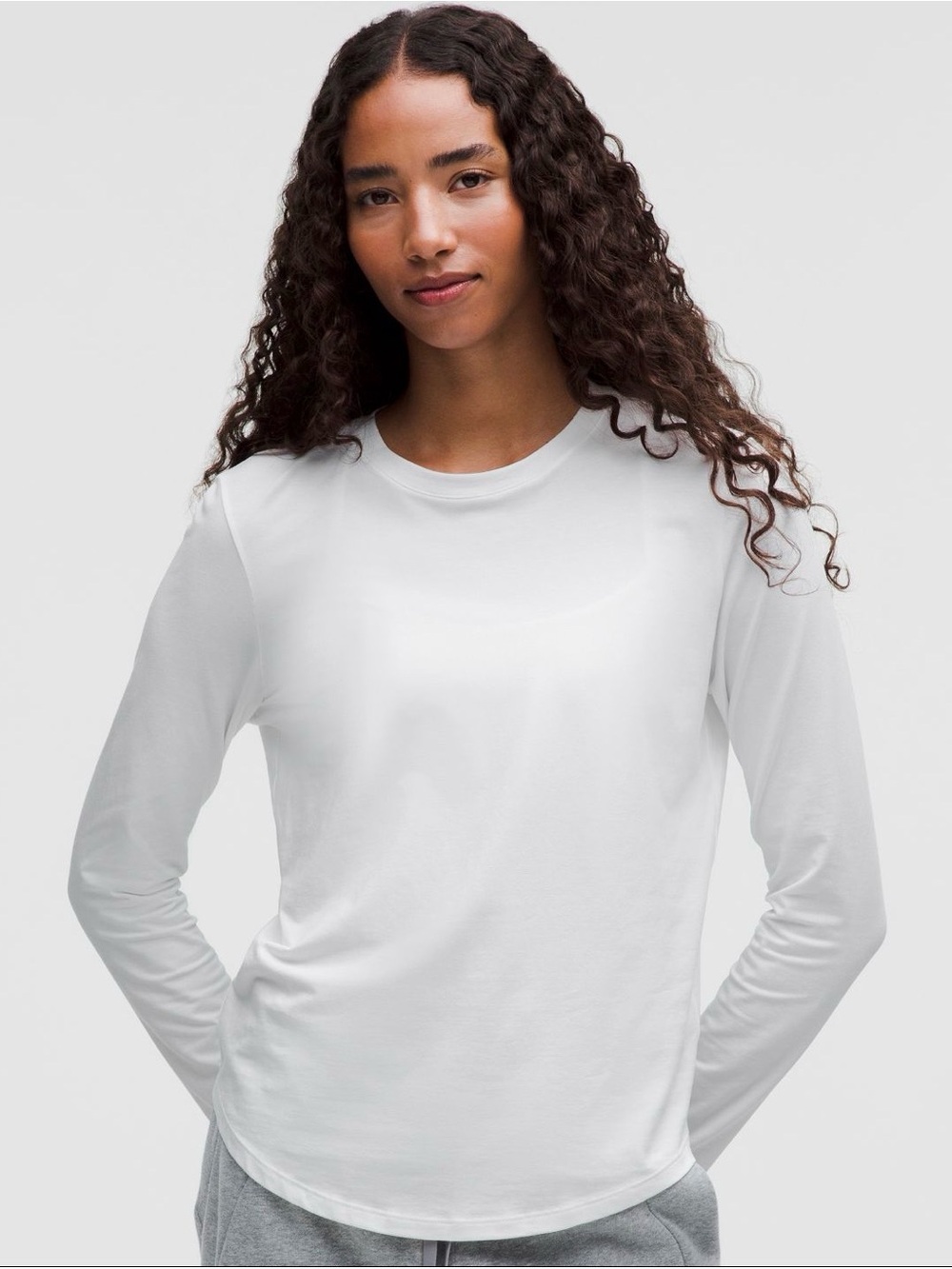 Lululemon Love Long Sleeve Crewneck Top White Size 6 NEW NWT